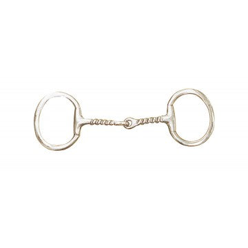 Korsteel Corkscrew Flat Eggbutt Snaffle